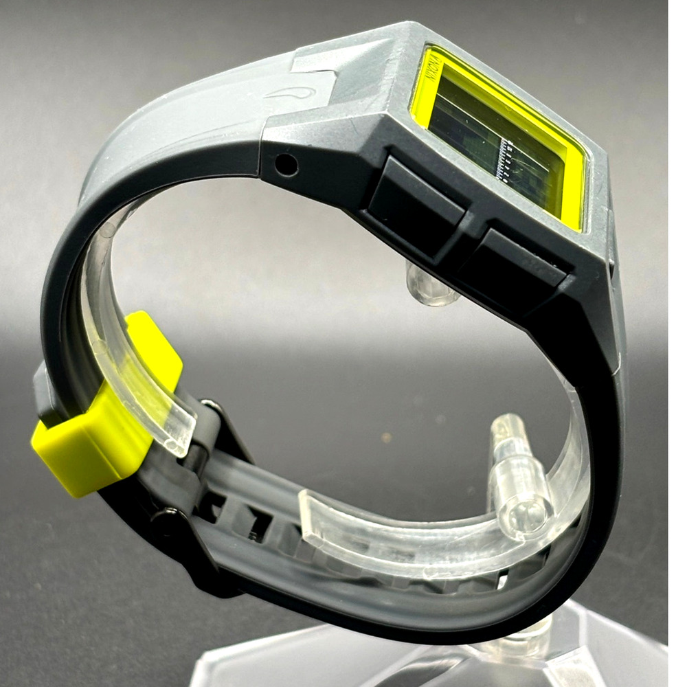 Nixon Lodown II Digital Tide Watch Gray Yellow Surf 100M Box Manual - Picture 9 of 17